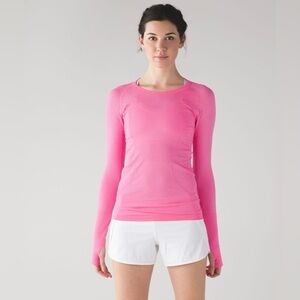 Lululemon Swiftly Tech Long Sleeve Crew
Heathered Neon Pink